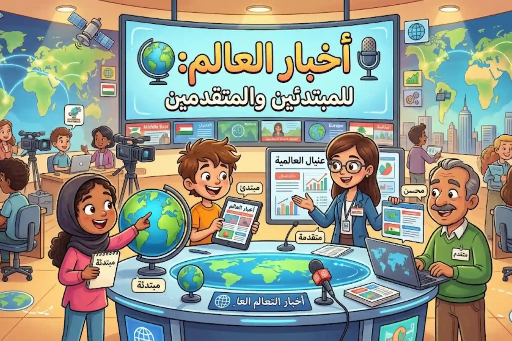 أخبار العالم للمبتدئين والمتقدمين